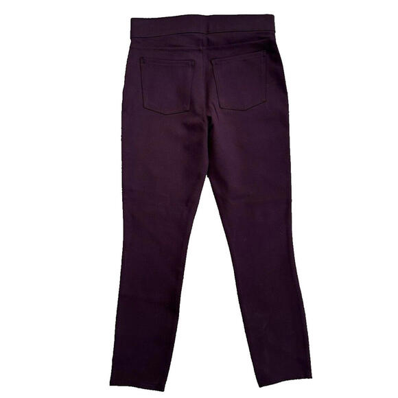 Spanx The Perfect Ankle Pant Womens Sz L Leggings Plum Purple Pull On Stretch - Picture 3 of 7